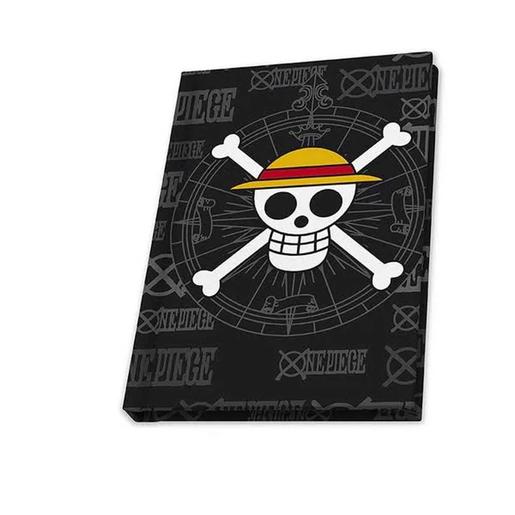One Piece: caja de regalo XXL con cuaderno, cristal y pines Skull ㅤ