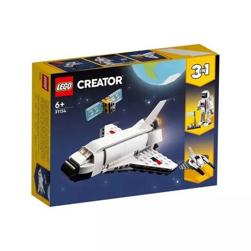 LEGO - Lanzadera espacial y astronauta 3 en 1, juguete de construcción  31134
