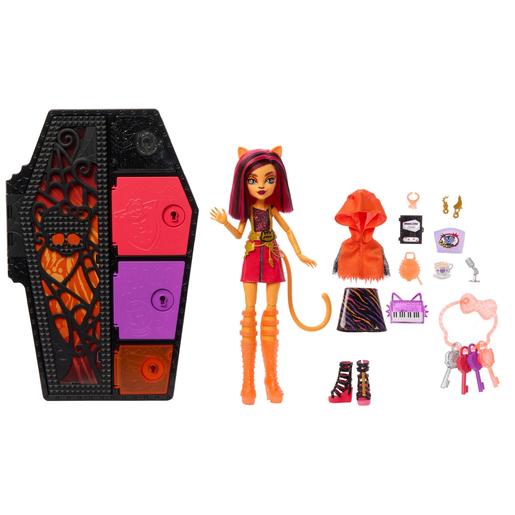 Mattel - Monster High - Muñeca Secretos Neon Toralei con Armario y Accesorios ㅤ