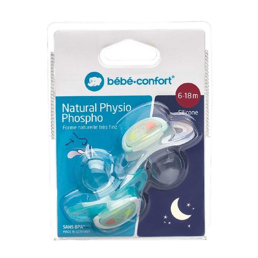 Bébé Confort - Pack 2 chupetes natural physio 6 a 18 meses