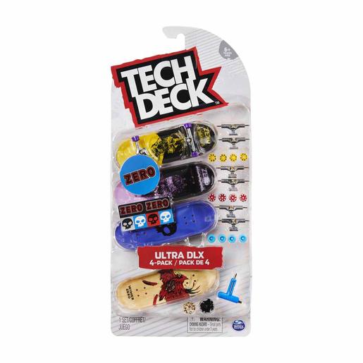 Tech Deck - Pack 4 mini skates (varios modelos)