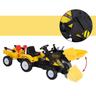 Homcom - Tractor Excavadora Infantil con Cargador