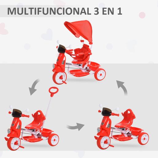 Homcom - Triciclo moto evolutivo