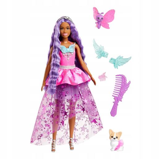 Barbie - Muñeca afroamericana con look fantasía y accesorios para peinar ㅤ