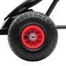 Homcom - Go Kart con pedales rojo-negro