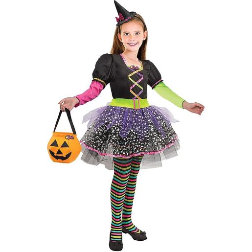 Barbie - Brujita multicolor especial Halloween vestido original disfraz
