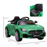 Homcom - Mercedes GTR Verde Batería con control remoto