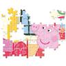 Clementoni - Peppa Pig - Puzzle Infantil Multicolor 10 en 1, de distinto tamaño para montar progresivamente ㅤ
