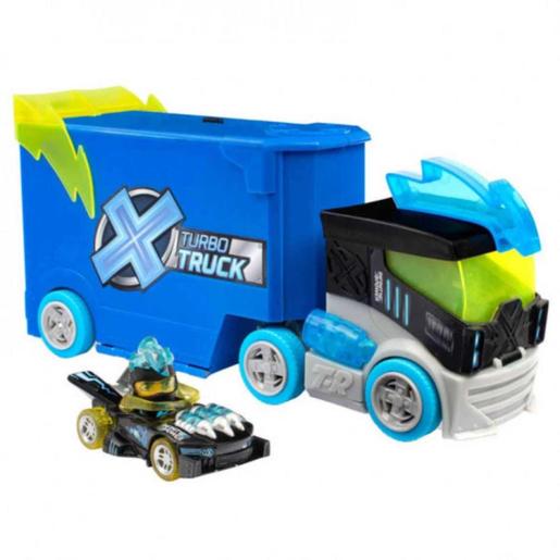 Camión Turbo Truck con piloto y vehículo X-Racer exclusivos ㅤ
