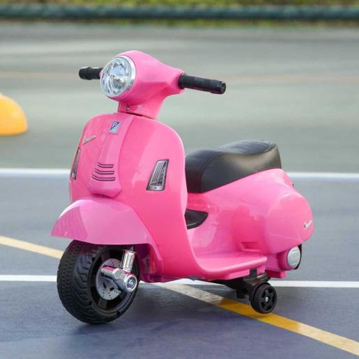 Homcom - Moto Eléctrica Vespa rosa