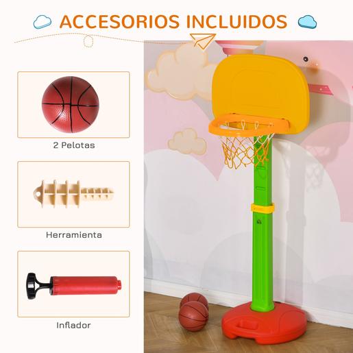Homcom - Canasta de baloncesto infantil