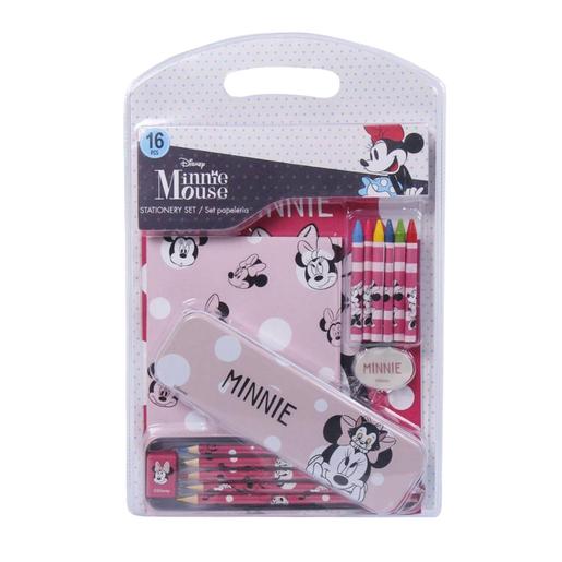 Minnie Mouse - Set papelería escolar rosa