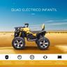 Homcom - Quad eléctrico 12V amarillo