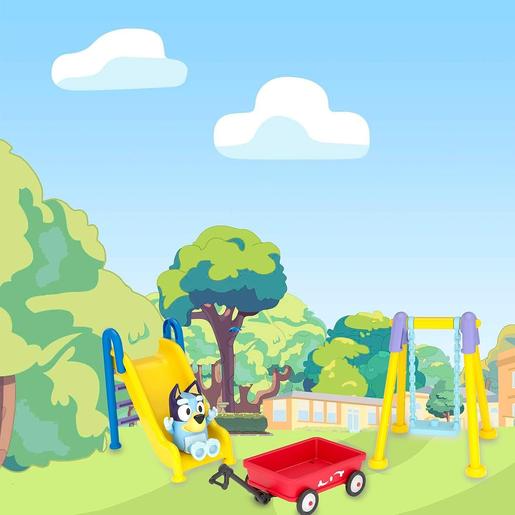 Famosa - Bluey - Set de Juguete Parque Mini Playset con Figura articulada de Perrito, Serie de Dibujos Animados ㅤ