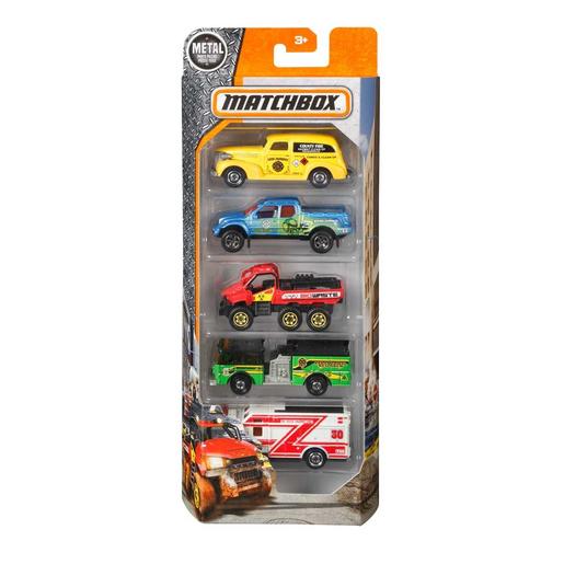 Matchbox - Pack 5 vehículos (varios modelos)
