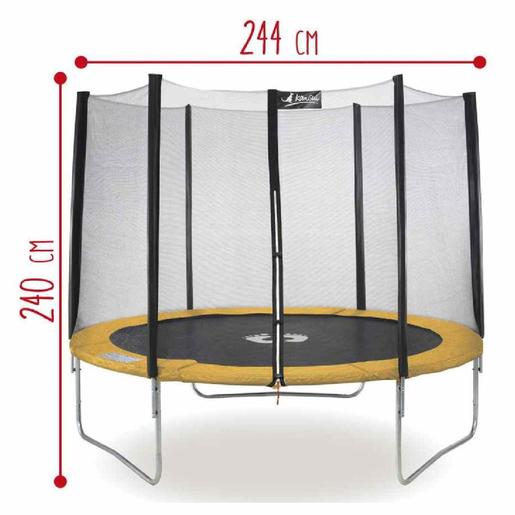 Sun & Sport - Trampolín de 244 cm con red de seguridad