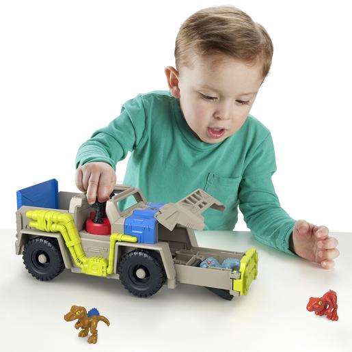 Mattel - Jurassic World - Camião de Transporte e Rastreamento de Dinossauros ㅤ