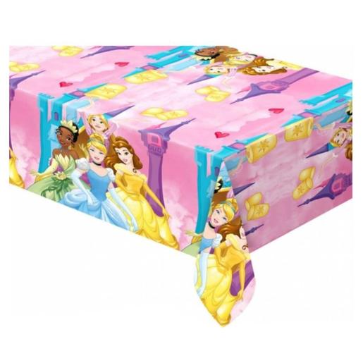 Princesas Disney - Mantel rosa de plástico