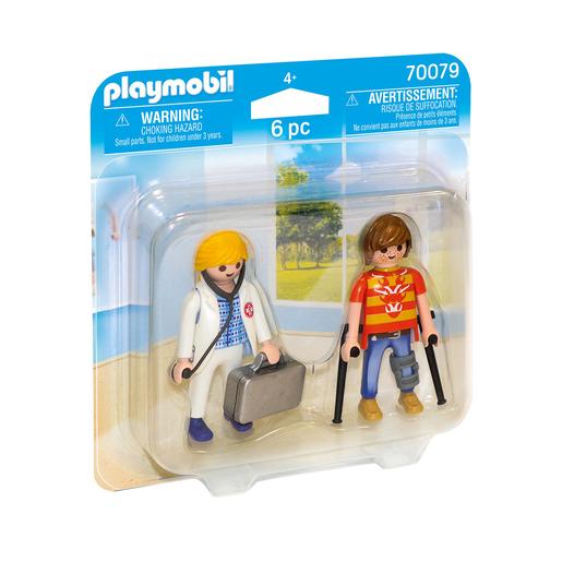 Playmobil - Dúo Pack Doctora y Paciente - 70079
