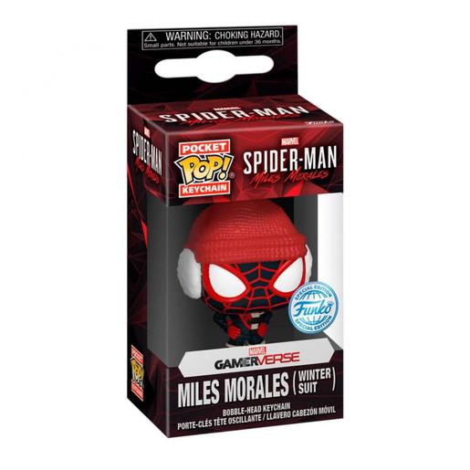 Spider-man - Miles Morales (vestido de invierno) - Llavero Funko Pocket POP!