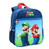 Super Mario - Mochila Infantil Super Mario - Compartimentos y Bolsillos - Poliéster - 29x24x10cm ㅤ