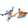 Playmobil - Playmobil resgate e ataque de tubarões ㅤ