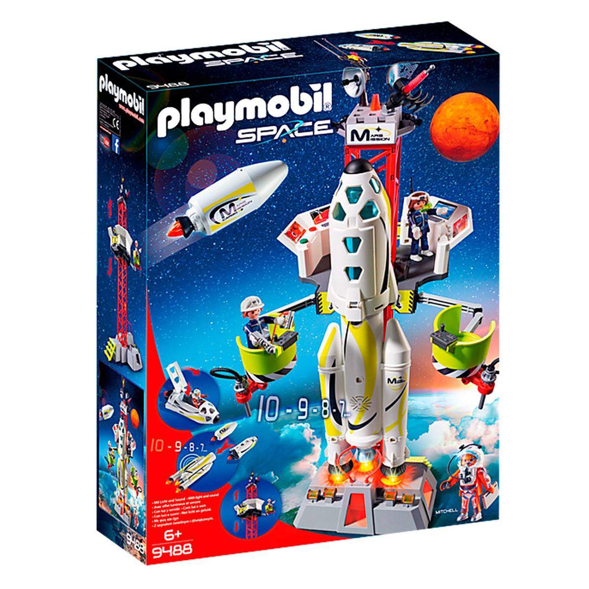 Impermeable Abuelos visitantes Odiseo Playmobil - Cohete con Plataforma de Lanzamiento - 9488 | Espacio |  Toys"R"Us España