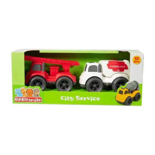 Baby Smile - Pack 2 camiones de servicios (varios modelos)