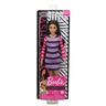 Barbie - Muñeca Fashionista - Vestido de rayas manga larga