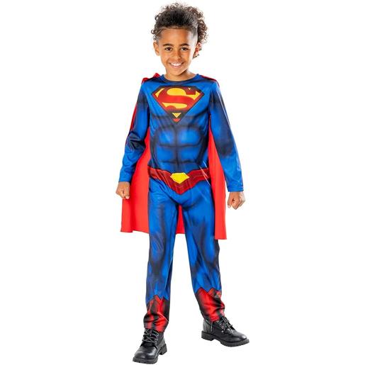 DC Cómics - Superman - Disfraz sostenible con mono estampado y capa XS ㅤ