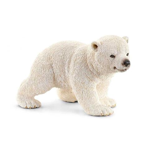 Schleich - Cría de oso polar corriendo, figura de vida salvaje (Varios modelos) ㅤ