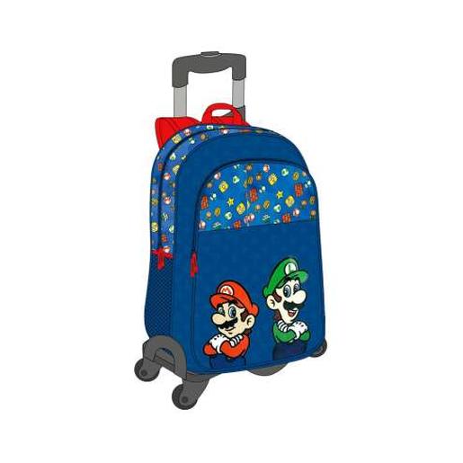 Mochila preescolar Super Mario & Luigi con carro extraíble