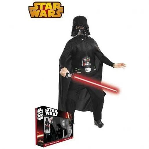 Star Wars - Disfraz Darth Vader con espada para niños 8-10 años ㅤ