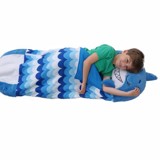 Dormi locos - Cojín 2 en 1 Tiburón azul