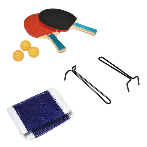 Mesa de ping-pong plegable con ruedas SPORTNOW 274x152,5x76 cm azul