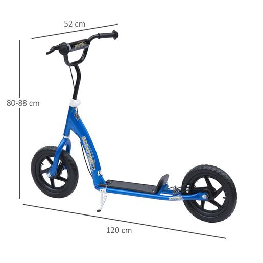 Homcom - Patinete Scooter Ajustable 2 ruedas Azul