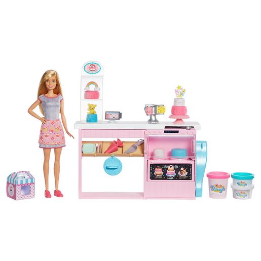 Barbie - Pastelería Top con Muñeca Pastelera