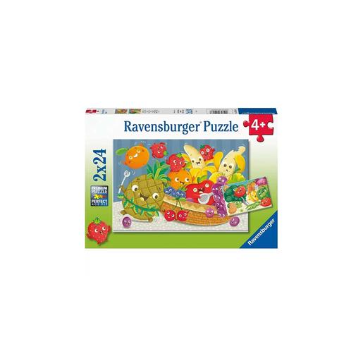 Ravensburger - Frutas y verduras felices - Pack 2x24 piezas