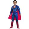 Rubie's - Superman - Disfraz Superman Black Line Deluxe infantil con pecho musculoso y capa ㅤ