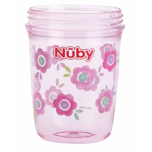 Nuby - Taza mágica 360º hecha con tritan - Rosa