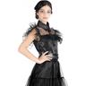 Disfraz color negro estilo Wednesday Addams, 152cm ㅤ