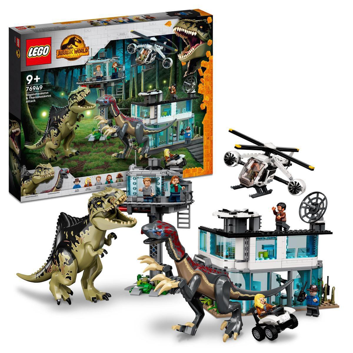 LEGO Jurassic World - Ataque del Giganotosaurio y el Therizinosaurio -  76949, LEGO