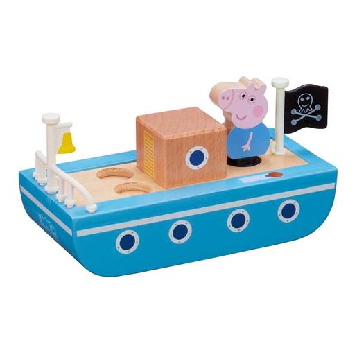 Peppa Pig - Barco de madera con figura
