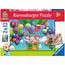 Ravensburger - Puzzle infantil 2 en 1, aprende y juega, colección 2x12 piezas ㅤ
