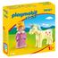 Playmobil - 1.2.3 Princesa con Unicornio 70127