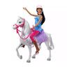 Barbie - Muñeca equitación con caballo
