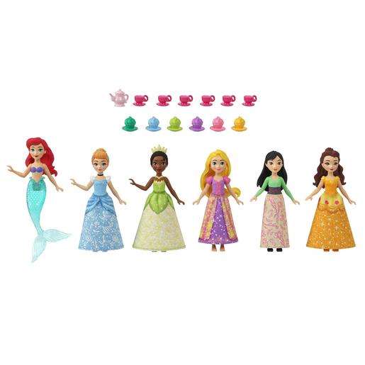 Mattel - Pack 6 muñecas pequeñas Fiesta del té con accesorios ㅤ