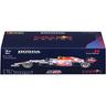 Bburago - Coche miniatura Red Bull Honda Racing RB16B con casco, reproducción a escala ㅤ
