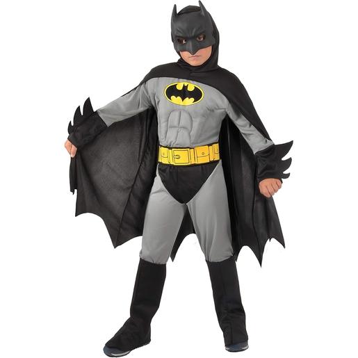 DC Cómics - Disfraz Batman gris con músculos 8-10 años