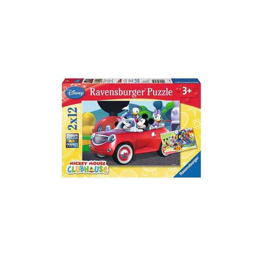 Ravensburger - Mickey Mouse - Pack puzzles 2x12 piezas Mickey y compañía